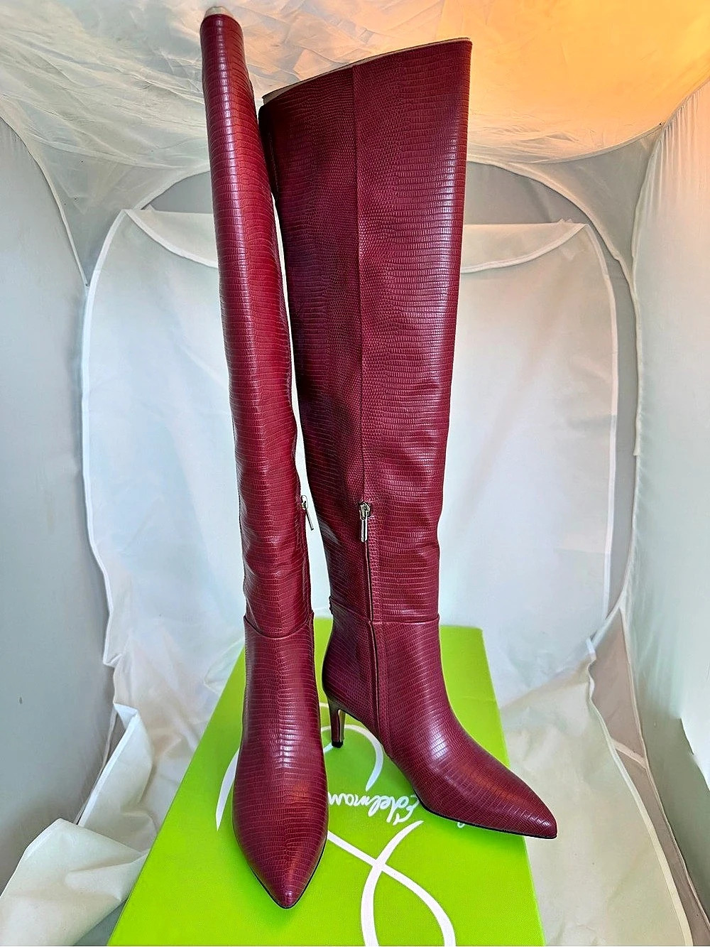 Sam Edelman Ursula Over-the-Knee Boots in Red US 6 NWT~ Retail $280